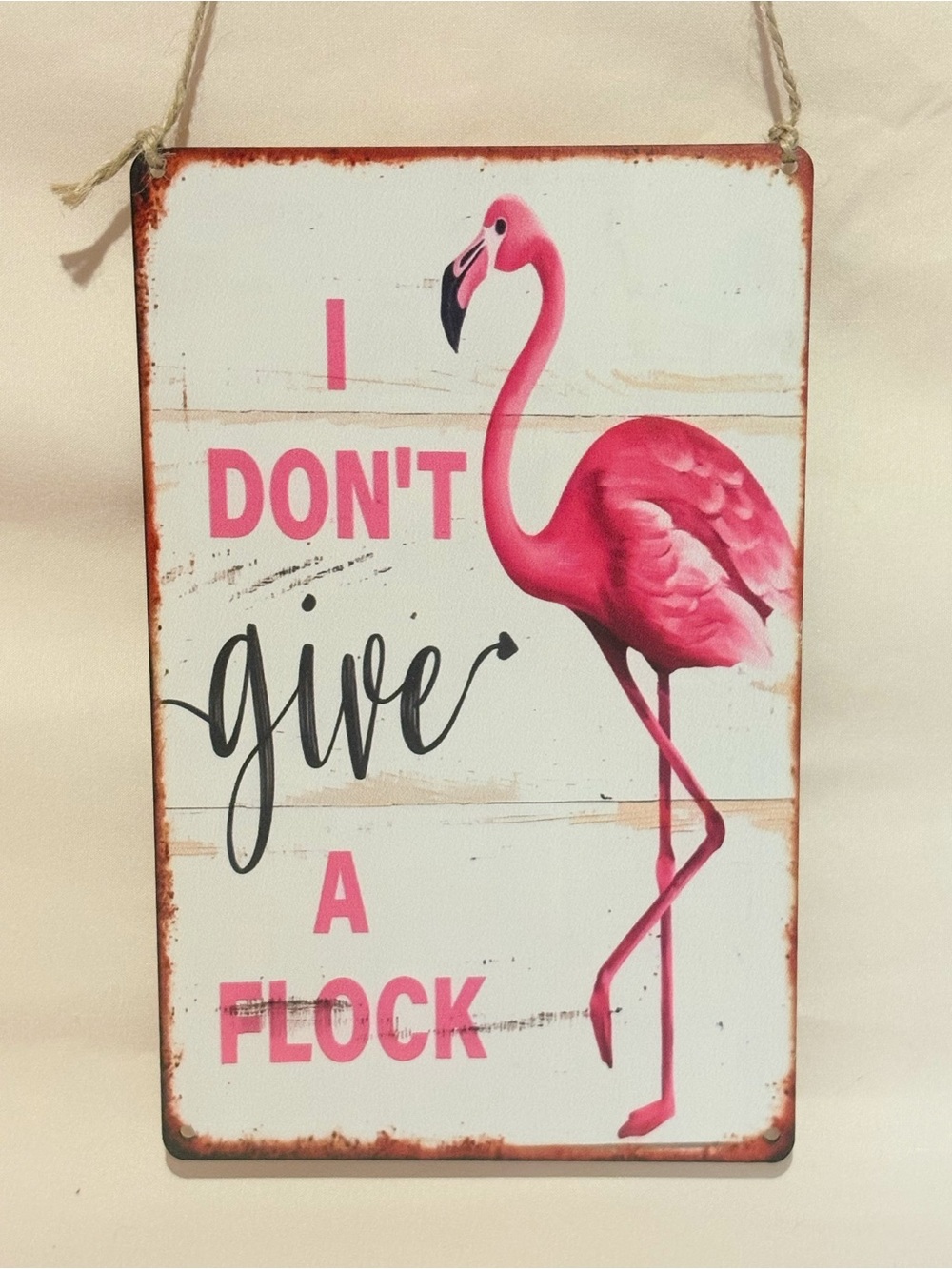 Flamingo “I Don’t Give a Flock” Wine Solo Set - Picture 2 of 6